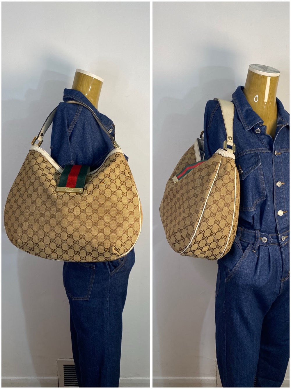 ✨️GUCCI GG Canvas New Ladies Hobo Bag